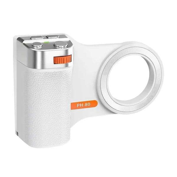 PH-80 Magnetic Camera Grip with Remote Shutter Fill Light Remote Control Handle Universal for Phones T2605211UWA