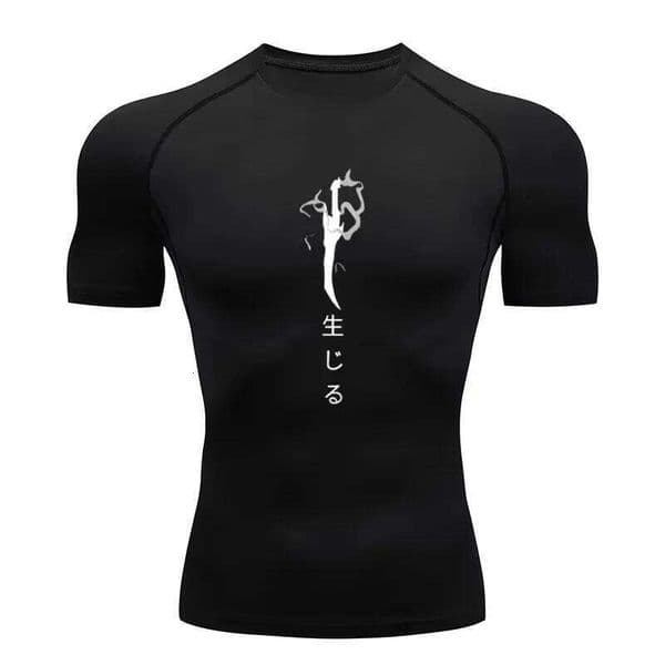 Y2K Compression Shirt Fitness Gym Sport Running Rashgard Tops Tee Quick Dry Short Sleeve T-Shirt For Men 912
