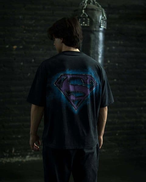Young La T-shirt Retro Sports Short Sleeve Mens Gym Fitness Loose T-Shirt Oversized Men Cotton Clothing Tees Streetwear