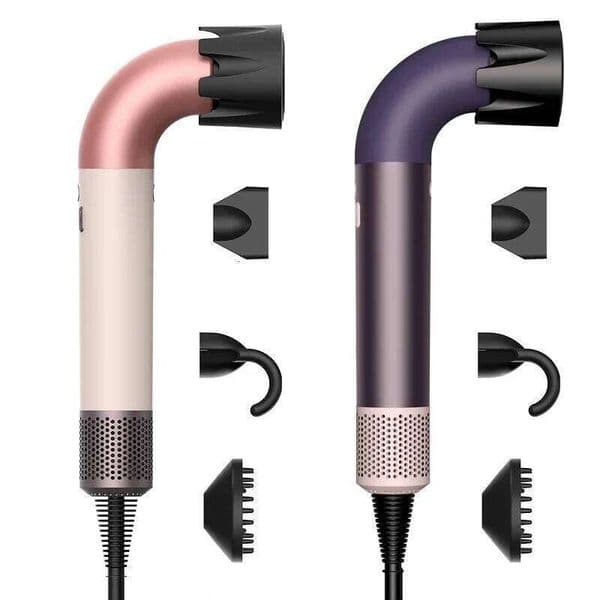 New Wall Mounted Hair Dryer High Speed Quick Drying Negative Ion 1.8 M Bend Tube With Air Collecting Nozzle For Family Travel 26Y0521