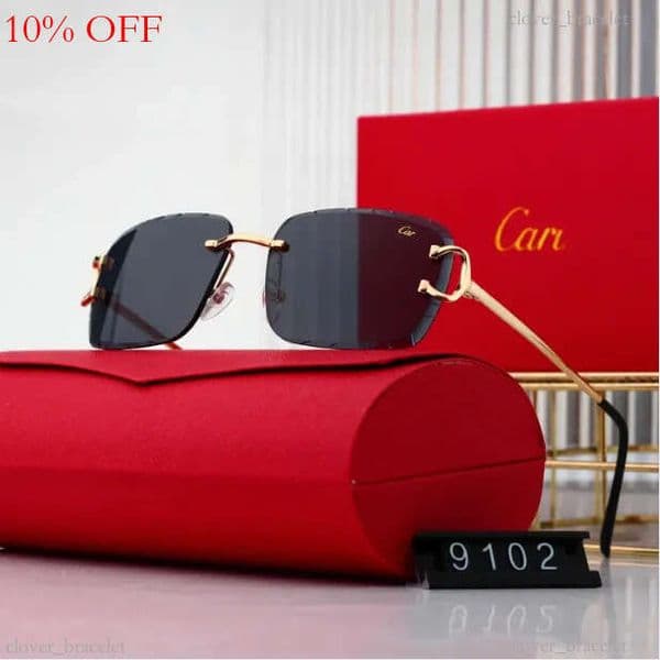 Designer Sunglasses Women Trend Frameless Curved Surface Lens Glasses Women's Luxury sun glasses