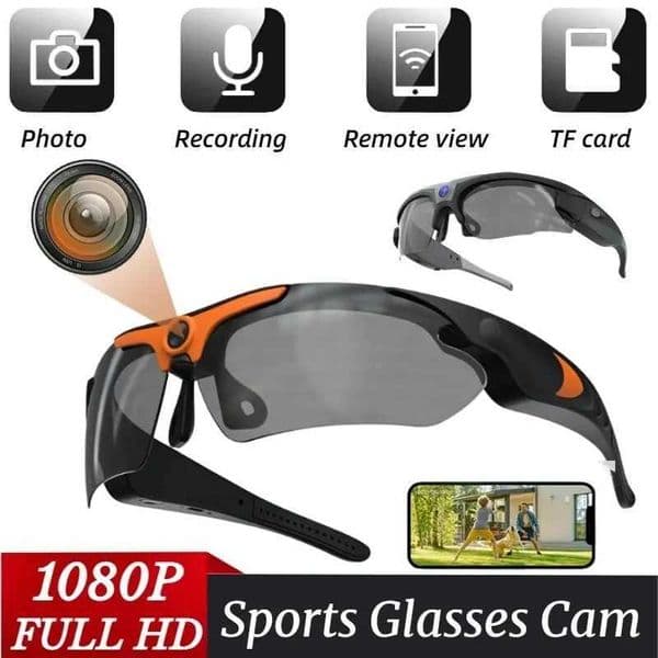 1080P Full HD Mini Camera Sunglasses Camera Outdoor Sports DV Intelligent Sports Glasses Cam DVR Wide-angle Glasses Camera T260521