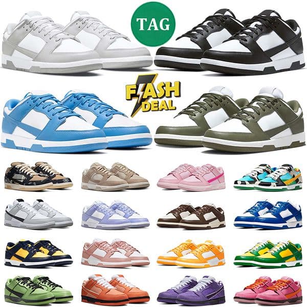 Designer Shoes Running Sneaker for Men Women Panda White Triple Black Medium Olive Grey Fog Syracuse GAI Outdoor Mens Trainers Sneakers