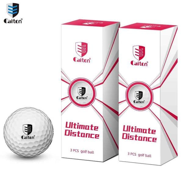Caiton 3/6Pcs Extreme Distance Golf Balls Dual Layer Core Aerodynamic Stable Flight Tour Performance Soft Feel Practice Play Set C260522