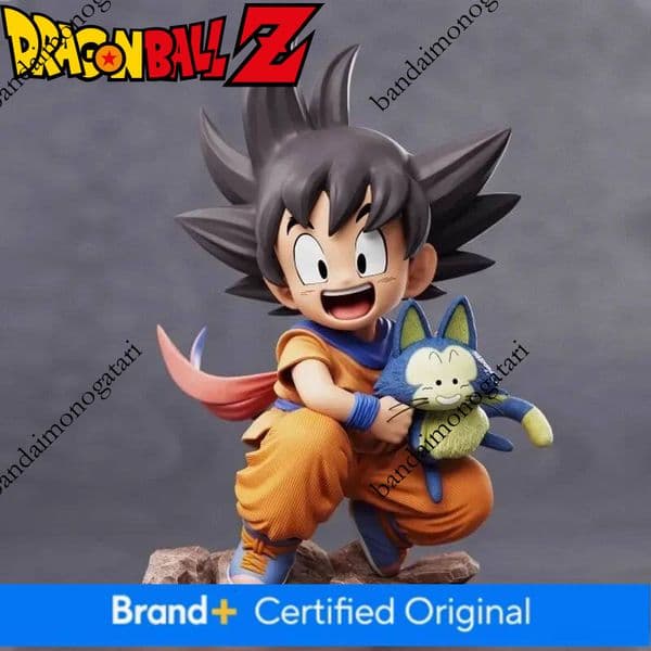 Dragon Ball Childhood Goku Hugs PVC Model Statue - Puer Ya Mu Tea Little Follower Figure Collection Toy Ornament Gift