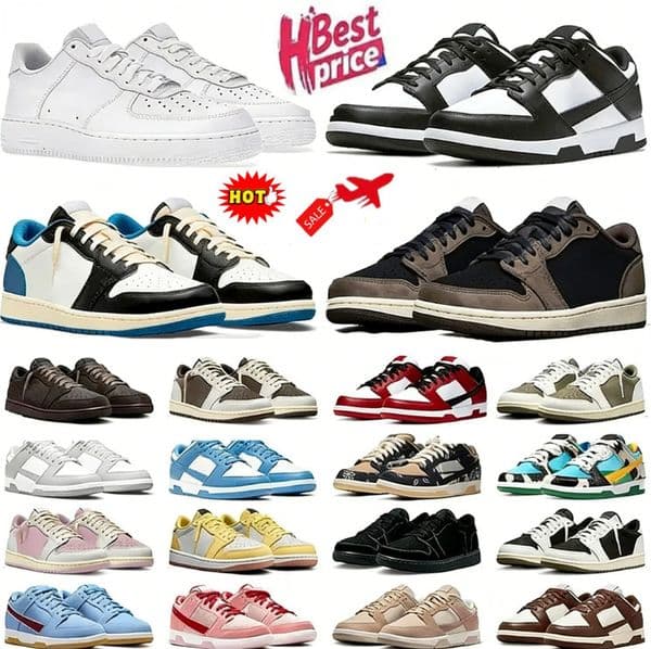 2026 New designer 1s shoes Women Men running Low Design Outdoor basketball Leisure sneakers Pink black Blue Mens Madam fashionable and versatile