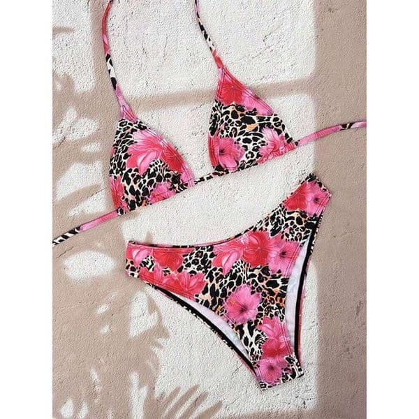 Vzvn Set Sexy Lace Up Polka Dot Beach Vacation Women Split Swimsuit Bikini 2026 New All Season Backless Bikinis 2 Piece 26W0522