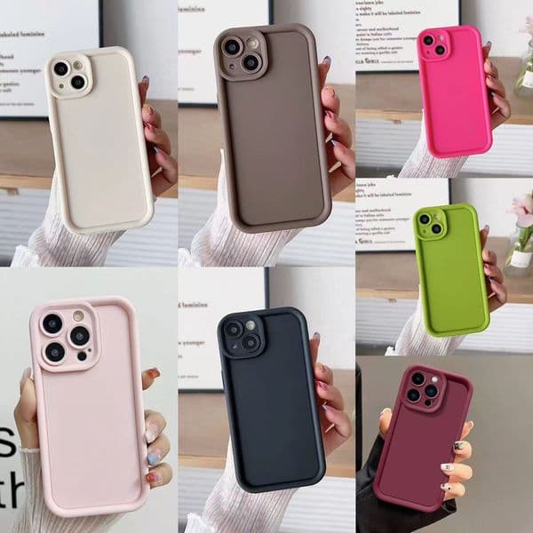 Comfortable Solid Color Diamond Sand Suitable for iPhone 16 Max Phone Case Apple 15 Full Coverage 14 Pro Shockproof 17 Soft