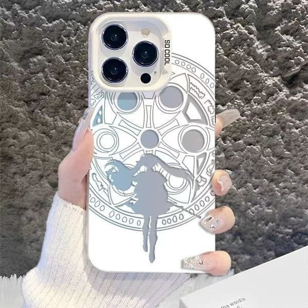 Comfortable Hollowed-out two-dimensional Frieren case suitable for Apple 15 Pro Max, iPhone 16, cute 14 cartoon 17 new