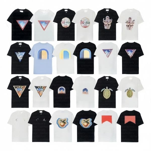 Casas Summer Moroccan Style Dream Gate Printed 100% Cotton TShirt Mens and Womens Street Fashion Casual Short Sleeve Top Set Graphic Letter Print T Shirts