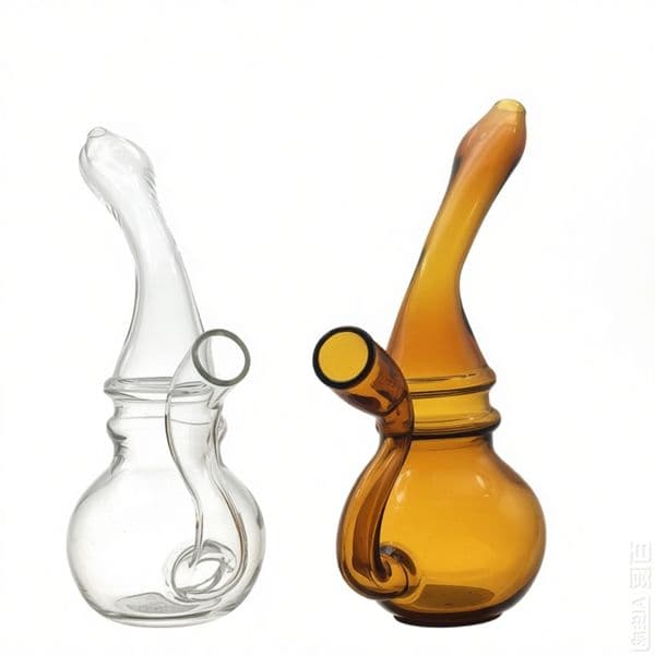 Travel Colorful Mini Glass Gourd Hookah Water Tobacco Bong Pipe 3.5Inch Smoking Straw Recycler Bongs Bubbler for Cigarette filter Rolling pipe