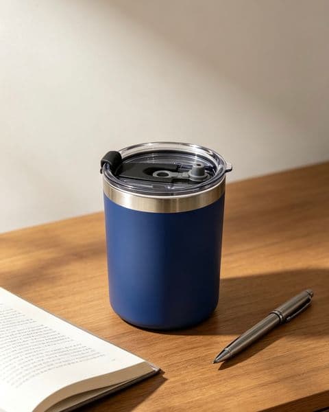Stainless steel double-layer heat-resistant water cup for outdoor camping, insulated cup