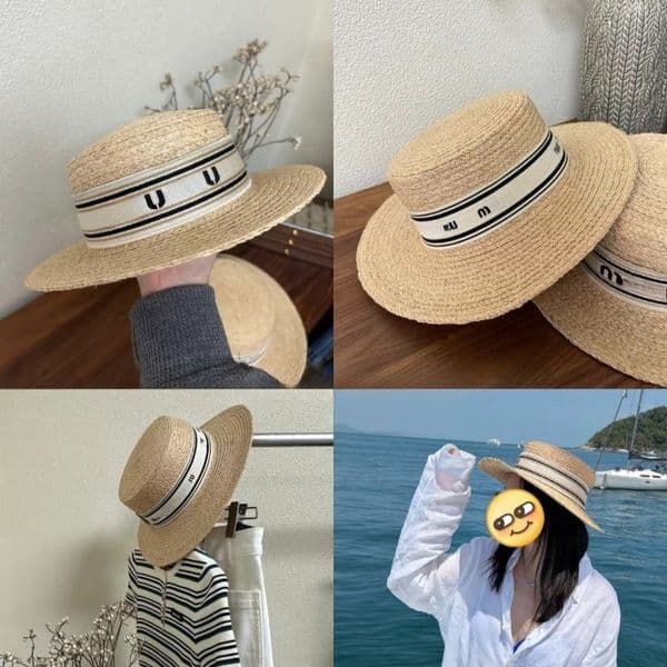 Wide Brim Panama Hat Straw Bucket Hat Summer Sun Hats for Women Men Breathable Designer Woven Beach Hat UV Protection Visor Caps
