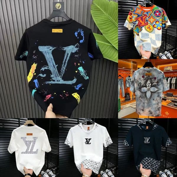 Men's Designer T-shirt T Shirts Summer Painted Graphic Shirt Unisex Men Women Short Sleeve Fashion Top Casual Vintage Luxury Brand Retro Tee