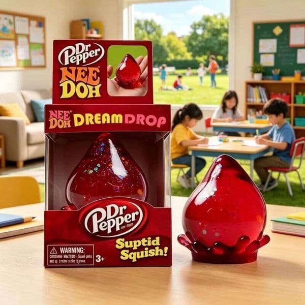 Dr Pepper X NeeDoh Nice Squishy Stress Soft Squeeze Fidget Cube For Kids Adults Anxiety Relief Sensory Toy 26L0523
