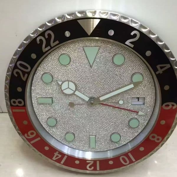 Metal Home Decoration Wall Clocks Luxury Modern Design Quartz Large Wall Watch Stainless Steel With Date Luminous Silent Sweeping Hands