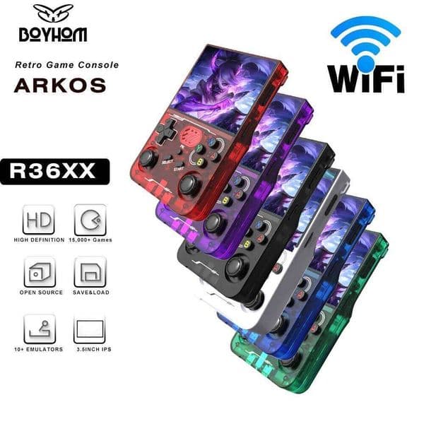 ARKOS R36S Upgrade R36XX Retro Handheld Console Open-Source Linux System bult-in wifi Game Consoles 3.5inch Screen Best Gift 26L0523