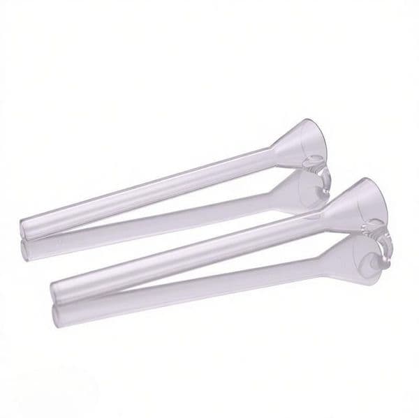 5.5Inch Clear Thick heady glass slides stem slide funnel tobacco dry herb downstem bowl Smoking banger bowls for toppuff water smoking bong