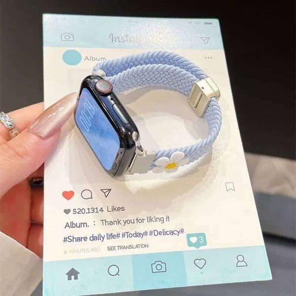 Daisy magnetic buckle 38/40/41/42/44/45/46/49mm compatible with Apple Watch strap Ultra/Se10/9/8/7/6/5/4/3/2/1