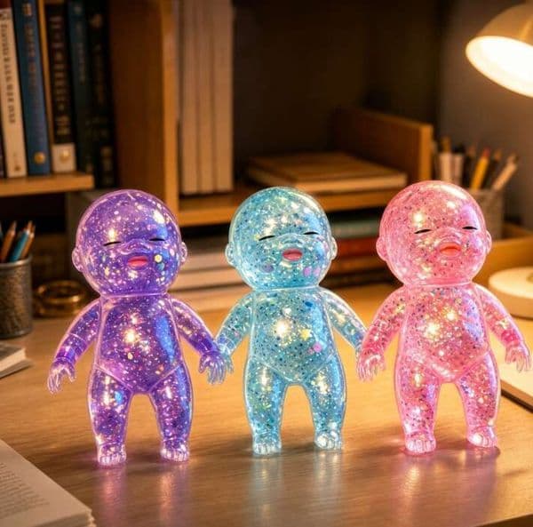 Trendy Colorful Natasha Ugly Doll Toy, Slow Rebound Desktop Office Stress Relief Crystal Toy