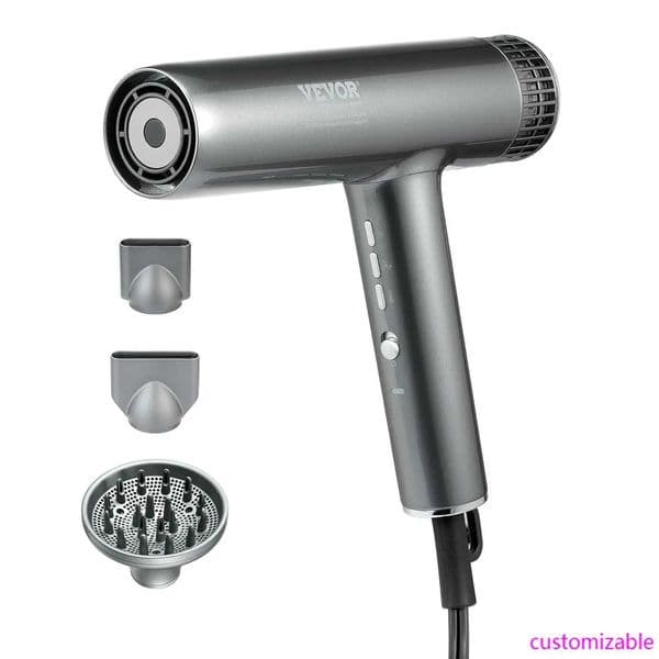 Professional Hair Dryer 30 Million Negative Ions Blow Dryer 98000RPM High-Speed Brushless Motor 3 Temp 3 Speeds Lightwei L260525