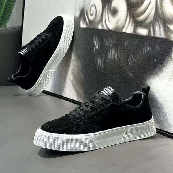 new spring versatile men's casual shoes, non-slip thick-soled sneakers, trendy sports shoes