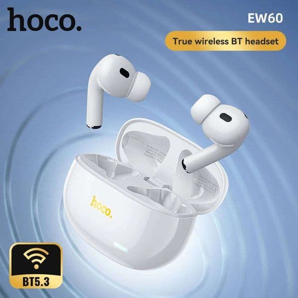 HOCO EW60 BT 5.0 Earbuds Wireless Hi-Res Audio Earphones Touch Control Waterproof Sports Headset with Mic for Running Fit 26Y0525