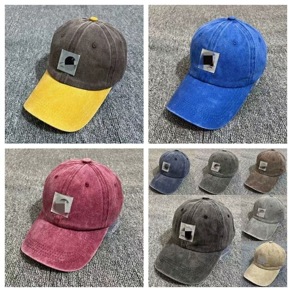 US Workwear Designer Carh Patch Logo Unisex Cap Sunhat Casquette Outdoor Climbing Hippop Camping Fishing Couples Vintage Peaked Cap Baseball