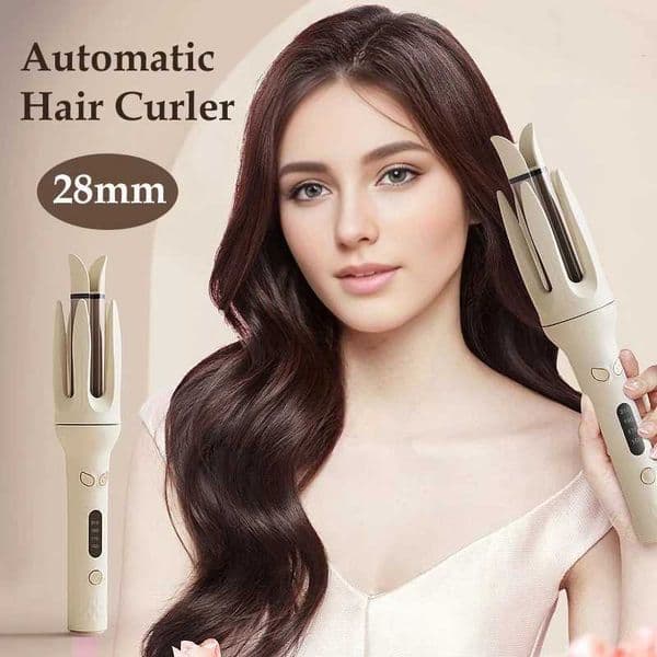 Automatic Hair Curler 28mm Negative Ions Electric Ceramic Curling Hair Stick Rotating Curl Waves Anti-Tangle Curling Iron Styler L260525DXXT