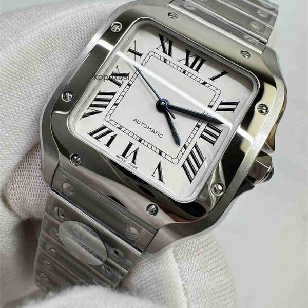 Top quality santo watch mens watch watches men designer 1847MC mechanical movement super clone watches sapphire glass 316L steel smartlink 39.8mm 35.1mm with box UOC1