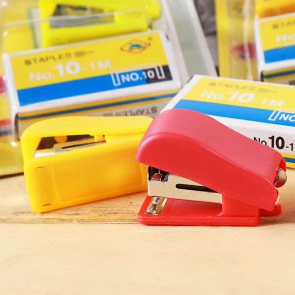 Creative for Elementary School Students, Mini Stapler Set, Office Supplies, Portable Binding Device