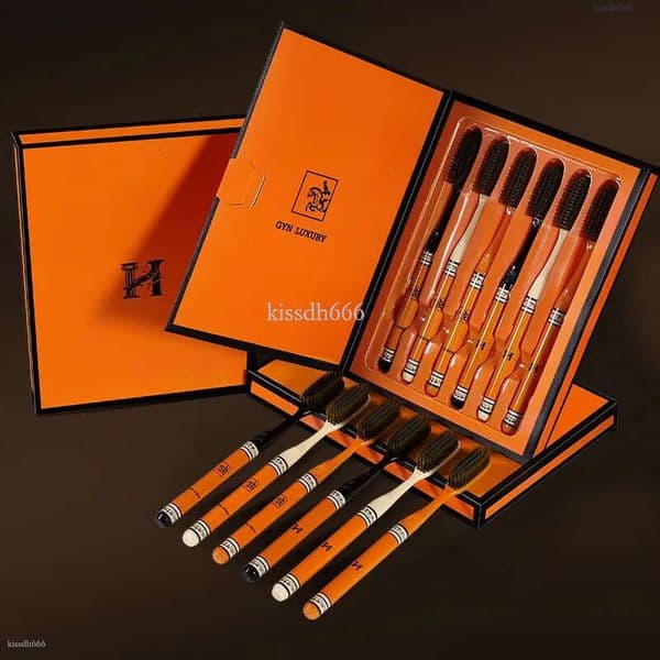 Luxury 6-piece adult fine line soft bristled toothbrush set, home set, high-end toothbrush set-A5242