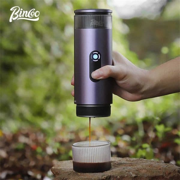 Bincoo Portable Electric Espresso Coffee Maker for Camping Wireless Heating Concentrated Extraction Coffee Machine Red Dot Award L260526