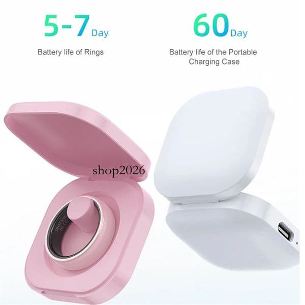 R12 Smart Heart Rate Sleep Monitor Step Counter Activity Tracker Gesture Control with Ceramic Bluetooth Ring