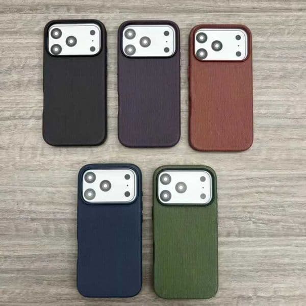 High-end Tech Woven Business Magnetic Case for IPhone 17 Pro Max for Magsafe Wireless Charging Shockproof Protective Cover T260525