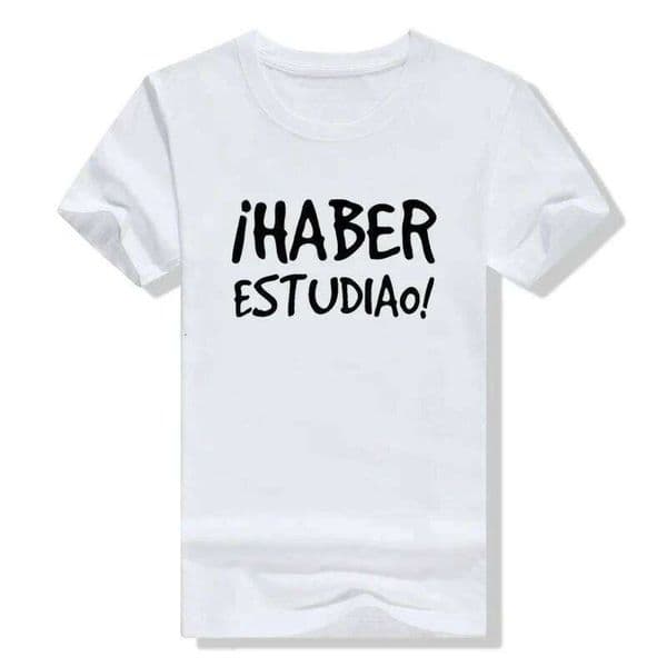 Have Studied T-shirt Funny Spanish Sayings Phrase Sleeve Casual Summer O-neck Women Clothing Fashion Aesthetic Clothes