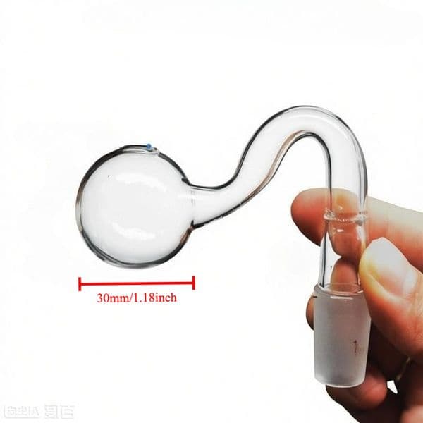 Wholesale Clear Glass Oil Burner Pipe Smoking oil banger Bowl Bubbler Downstem 10mm 14mm 18mm Male Female Down Stem oil burner Bowls Slide for Hookah water Bong