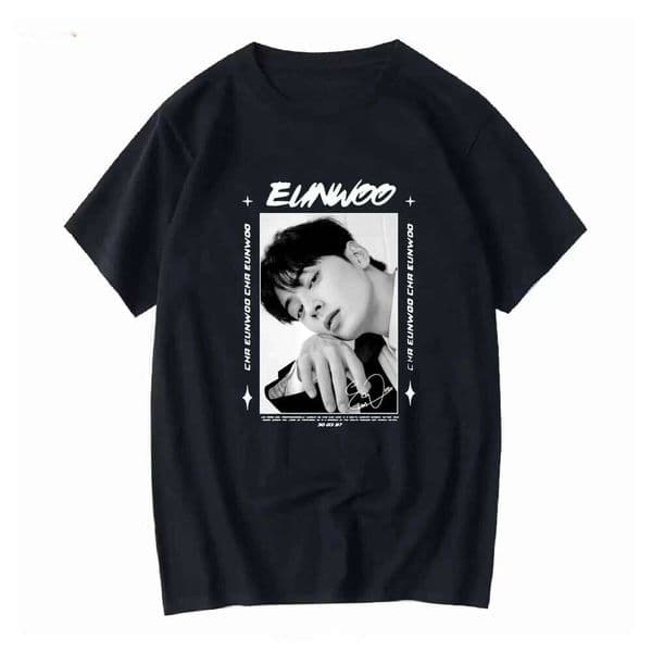 Cha Eunwoo suho true beauty T Shirt gift fans new vintage Washed streetwear graphic Stretched fashion designer clothes Casual