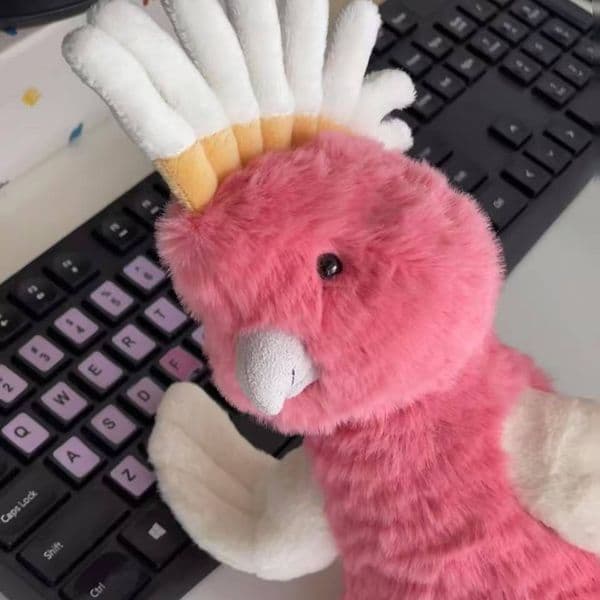 Giant Red Parrot Plush Toy - Soft Stuffed Macaw Bird Doll, Cute Exotic Animal Pillow, Best Birthday Christmas Gift for Kids and Women