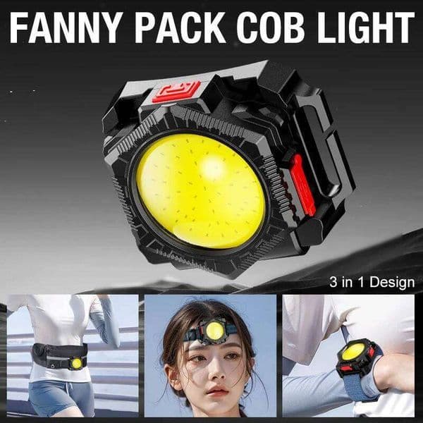 Multi-function COB lamp supports head-wearing, hand-wearing and waist-wearing. TYPE-C can use a variety of outdoor activities. S260527