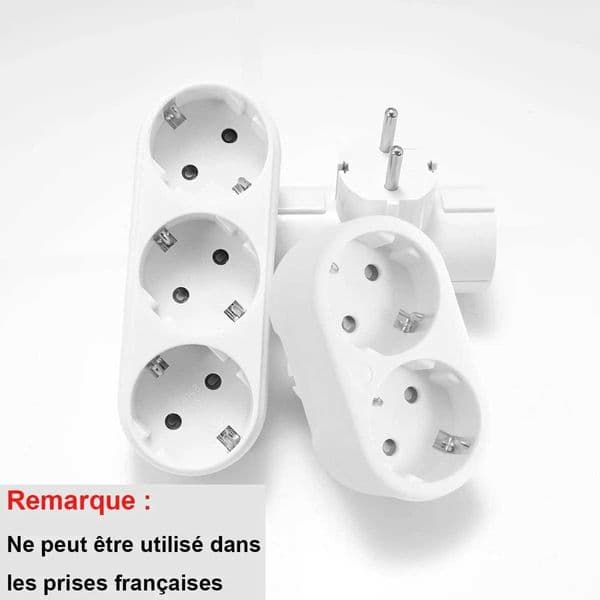 EU Plug Multiple Power Adapter Outlet European Standard 1 To 1/2/3 Way Multi-Plug Euro Converter Adaptor Electrical Sockets Z260528