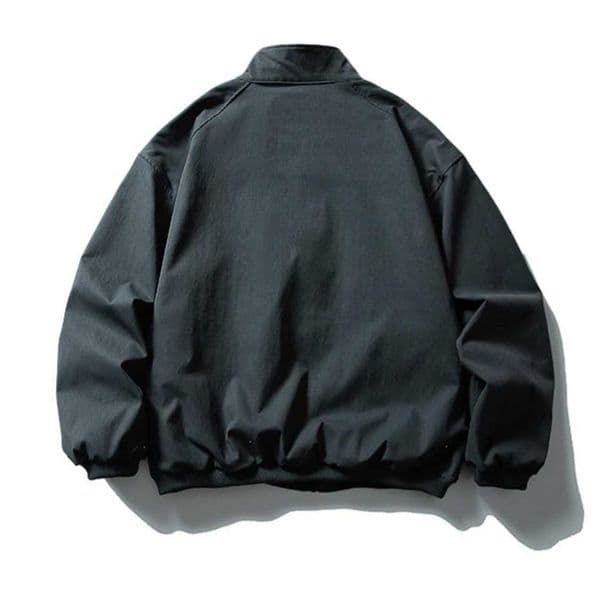 Vintage Embroidery Cargo Jacket Mens Streetwear Punk Y2k Casual Coats Oversized Harajuku Loose Large Pockets Zip Up Jackets Male M260527