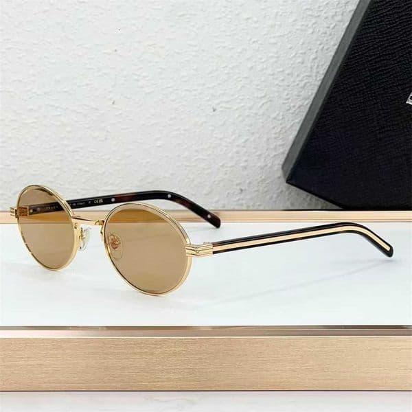 Luxury Brand PR1884S Oval Frame High-End For Men And Women Versatile Outdoor Vacation Sun Protection Glasses Designer Sunglasses