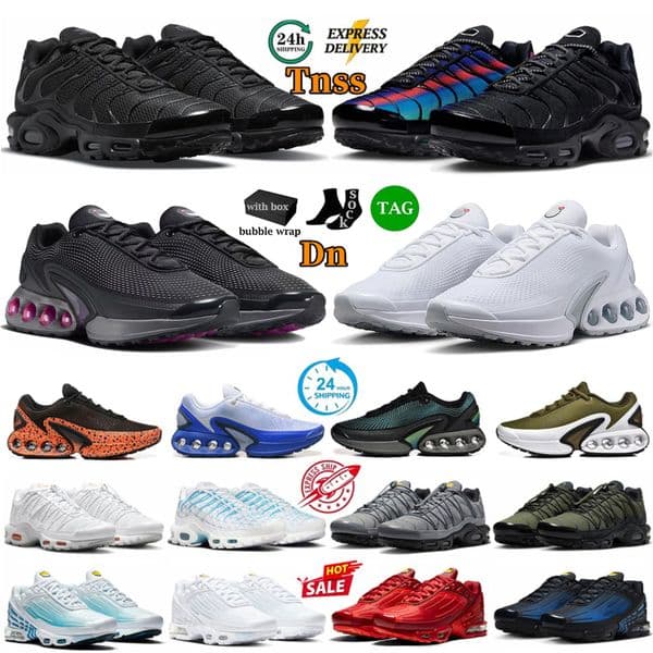 With Box Tn Plus Designer Running Shoes Mens Womens Tnss Toggle tn3 tns Utility Triple White Red Black Metallic Silver Grey Blue Outdoor Trainers Sports Sneakers