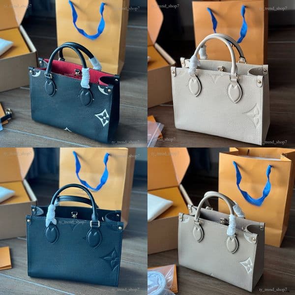 Designer Handbag Tote Shoulder Clutch Bags on the go bb tote eastwest denim monogram Crossbody Shopping Bag Genuine leather Flowers onthego tote bags 981