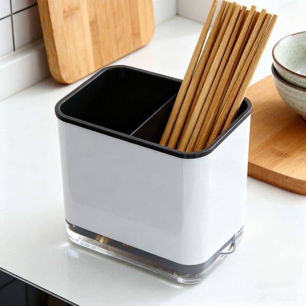 Multi-functional draining chopstick holder with shelves; household chopstick holder; chopstick tube; kitchen cutlery and spoon storage box; chopsticks