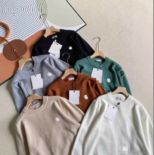 classic badge sweaters mens sweatshirt long sleeve embroidery couple sweater spring autumn loose pullover