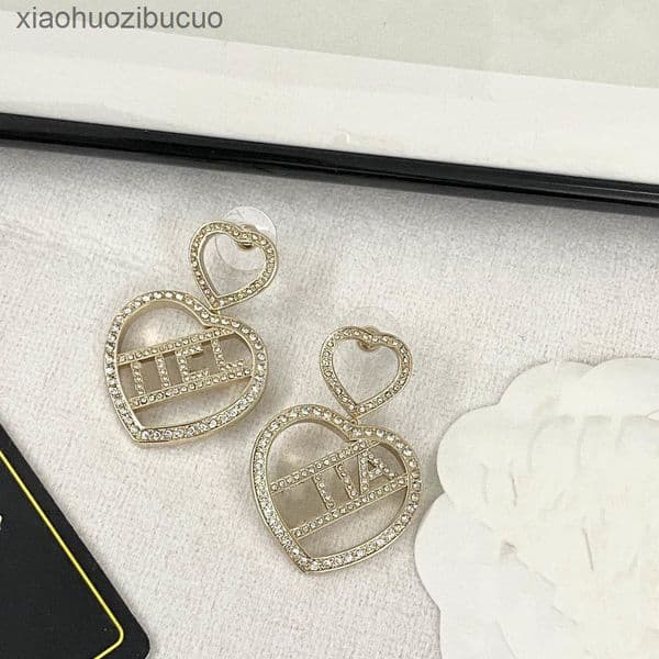 Channels Earrings new gold Stud Earring Letter C brand Woman Tassel long Earing Designer Luxury ccity Jewelry crystal pearl Hoop Earrings 7338 channels NVMP