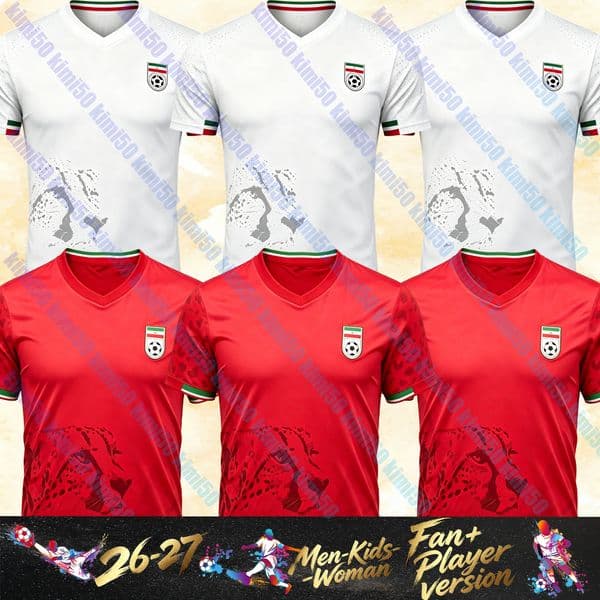 2026 Iran world cup 2026 iran jersey KANAANI MOHAMMADI KHALILZADE KANANIZADEGAN EZATOLAHI REZAEIAN taremi azmoun beiranvand iran home away Football shirt Men Kids