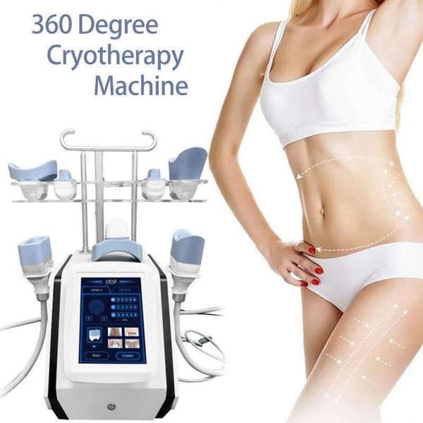 Desktop 2 Handles 360 Cryolipolysis Machine 7 Heads Changeable Fat Freezing System Cellulite Reduction Body Shaping Abdomen Firming Beauty Equipment